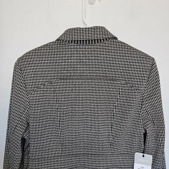 NWT Cabi | The Baron Jacket Houndstooth Brown Black Dark Academia, Womens Large - Picture 10 of 11